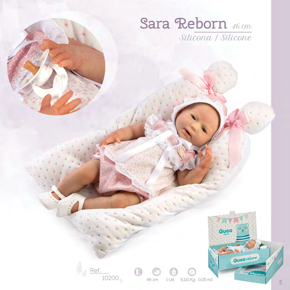 10200 SARA 46 cm Silicone Reborn