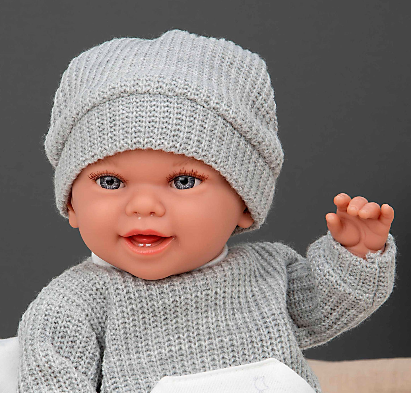 60875 Babyto Grey Elegance Doll (WEIGHTED DOLL)