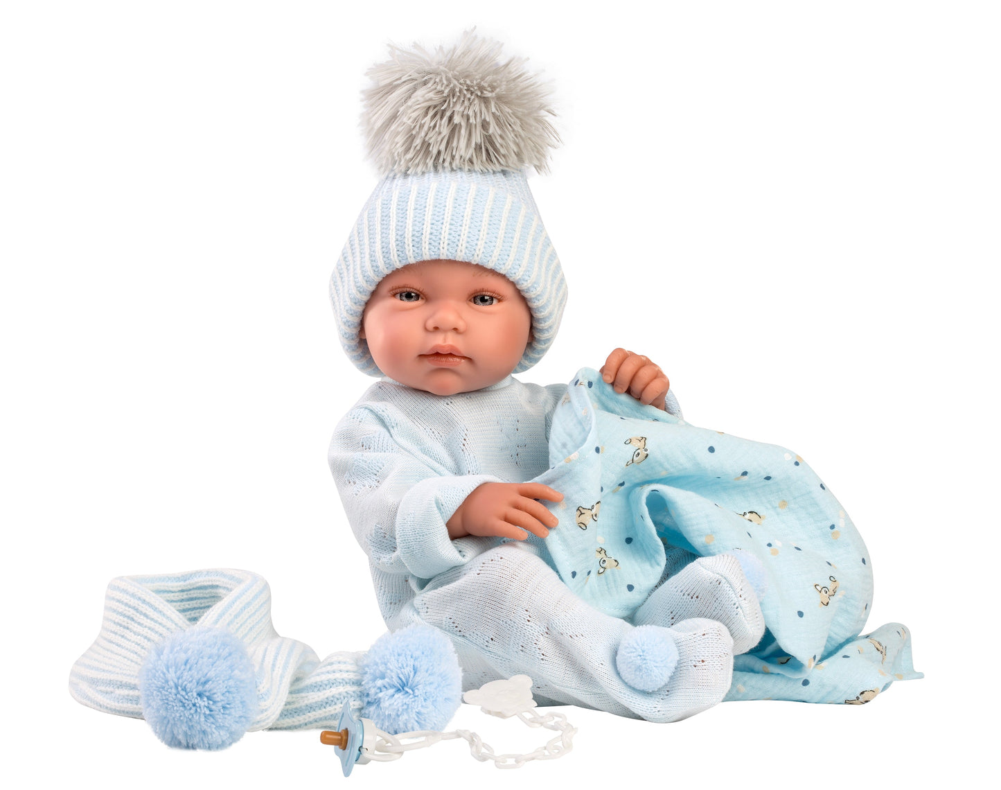 84337 Bambi Blue Newborn Baby Doll