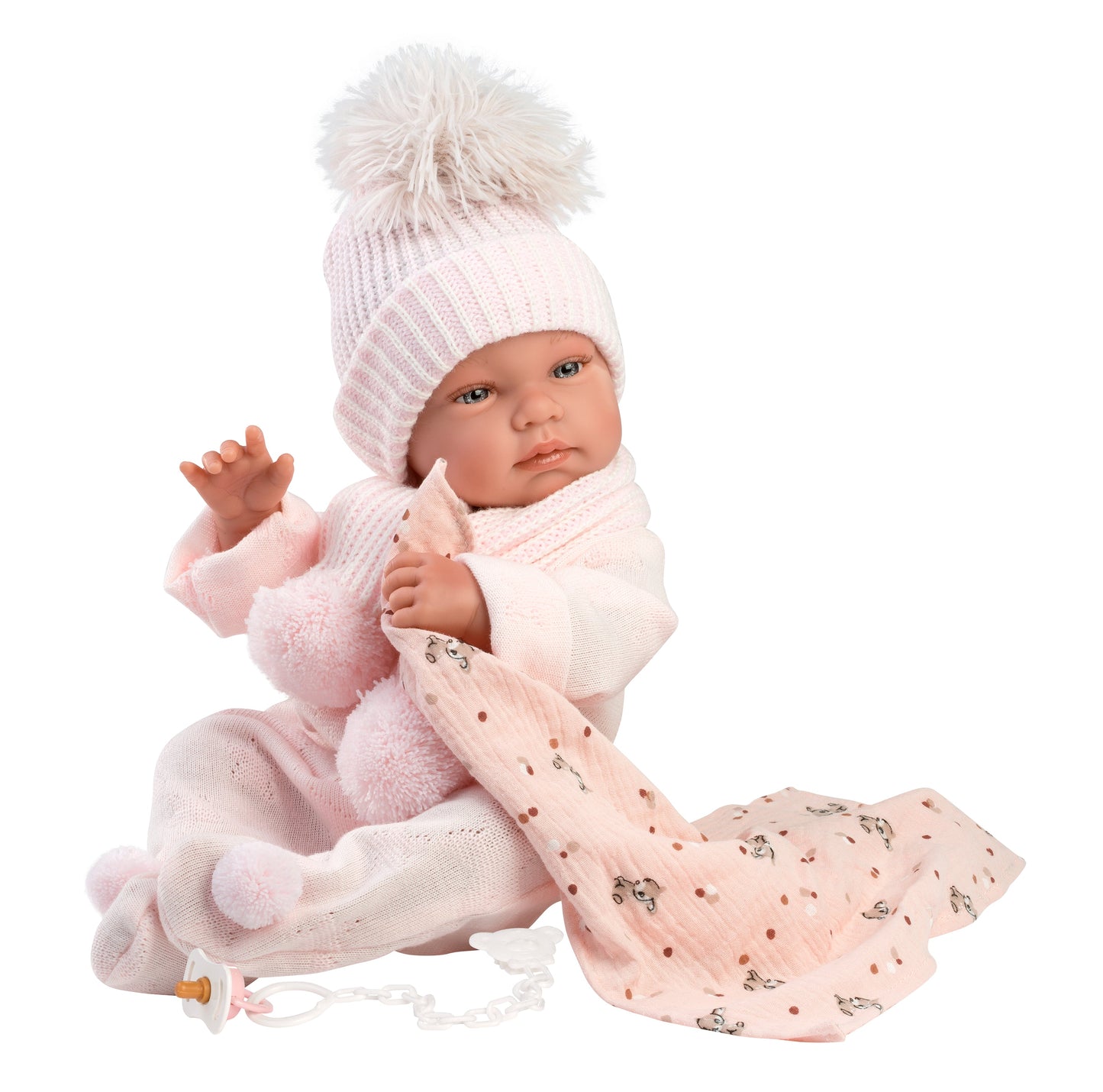 84338 Bambi Pink Newborn Baby Doll