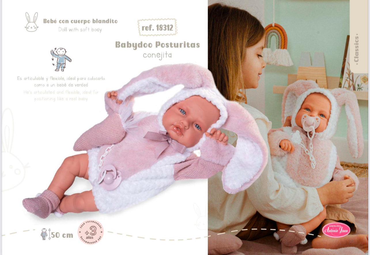 18312 Babydoo Bunny with Skeleton Mechanism