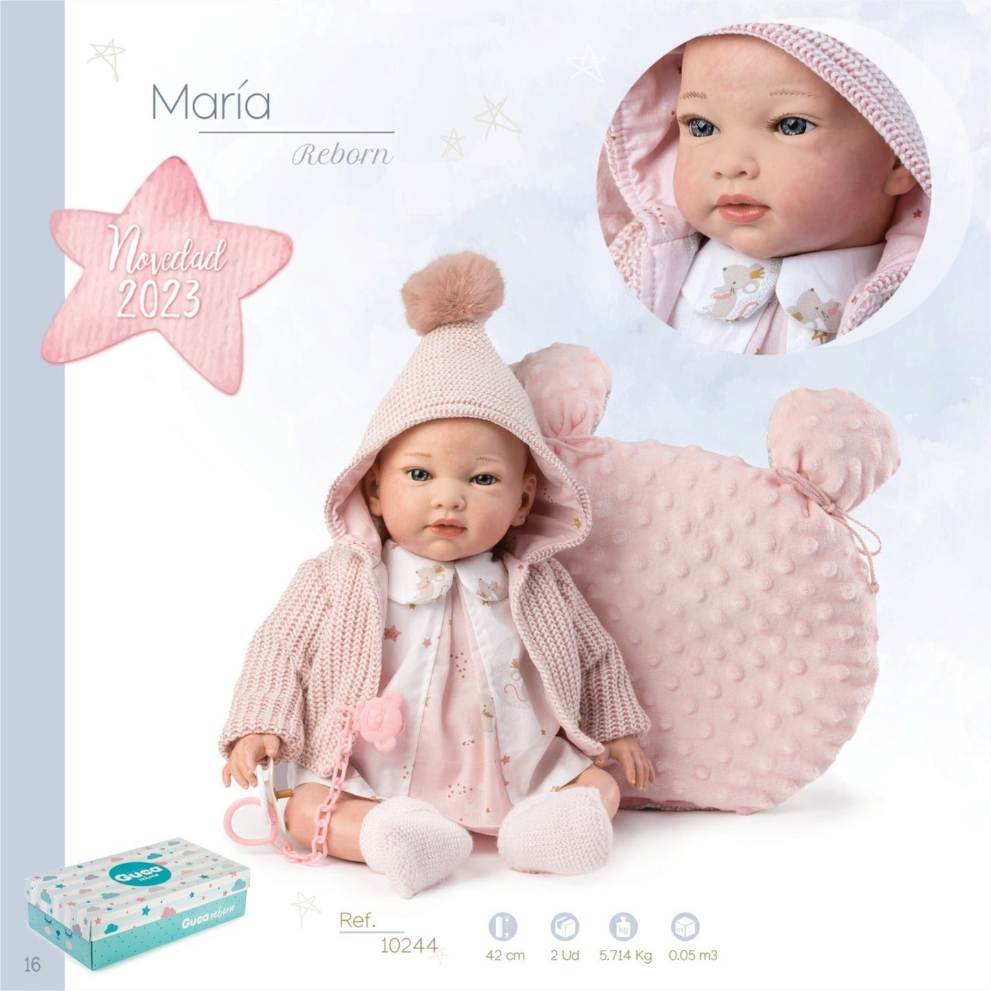 10244 Maria Reborn Baby 45cm