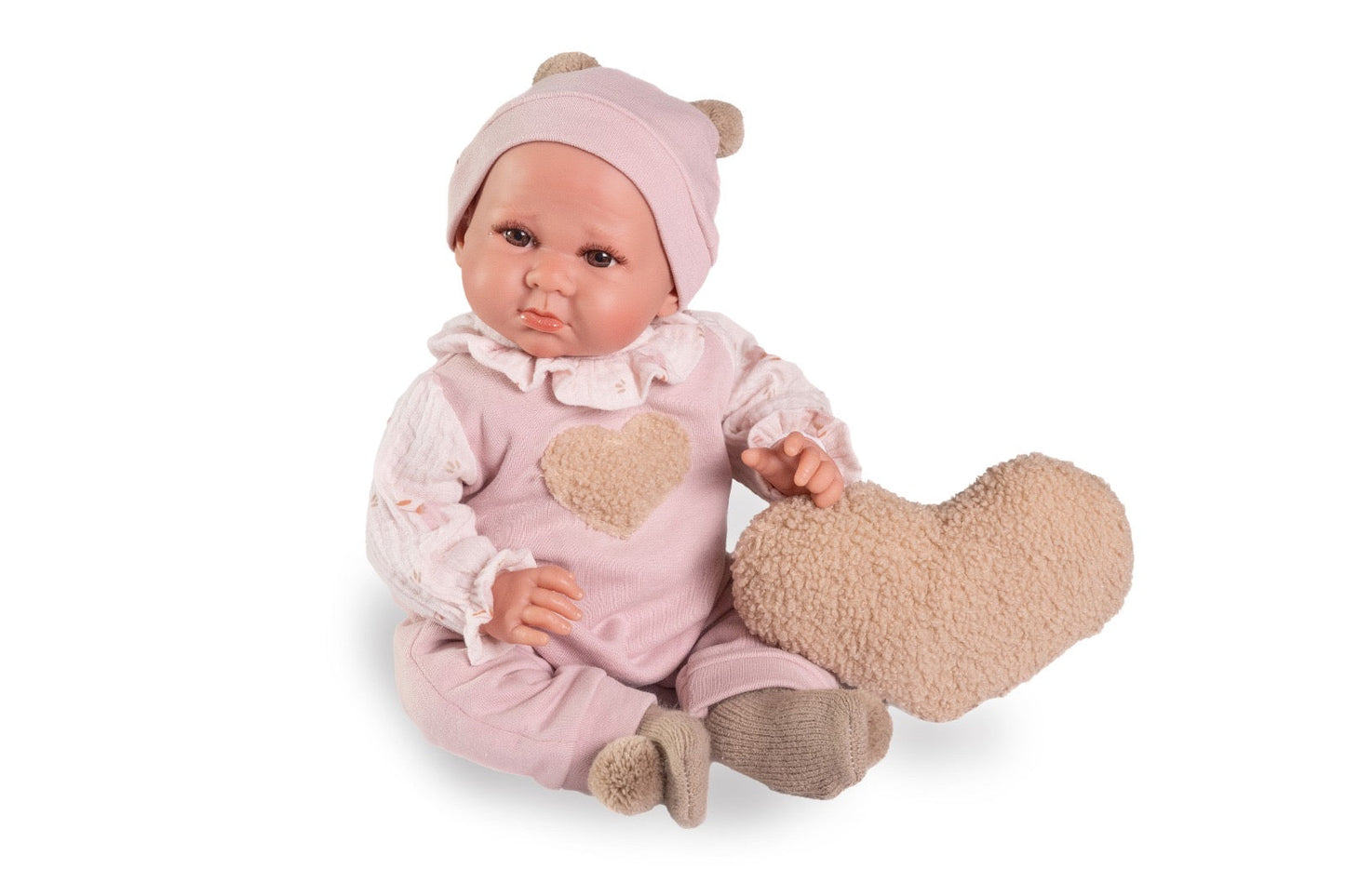 33370 Luca with Heart Cushion (Weighted Doll)