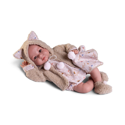33362 Newborn Luca with sheepskin jacket