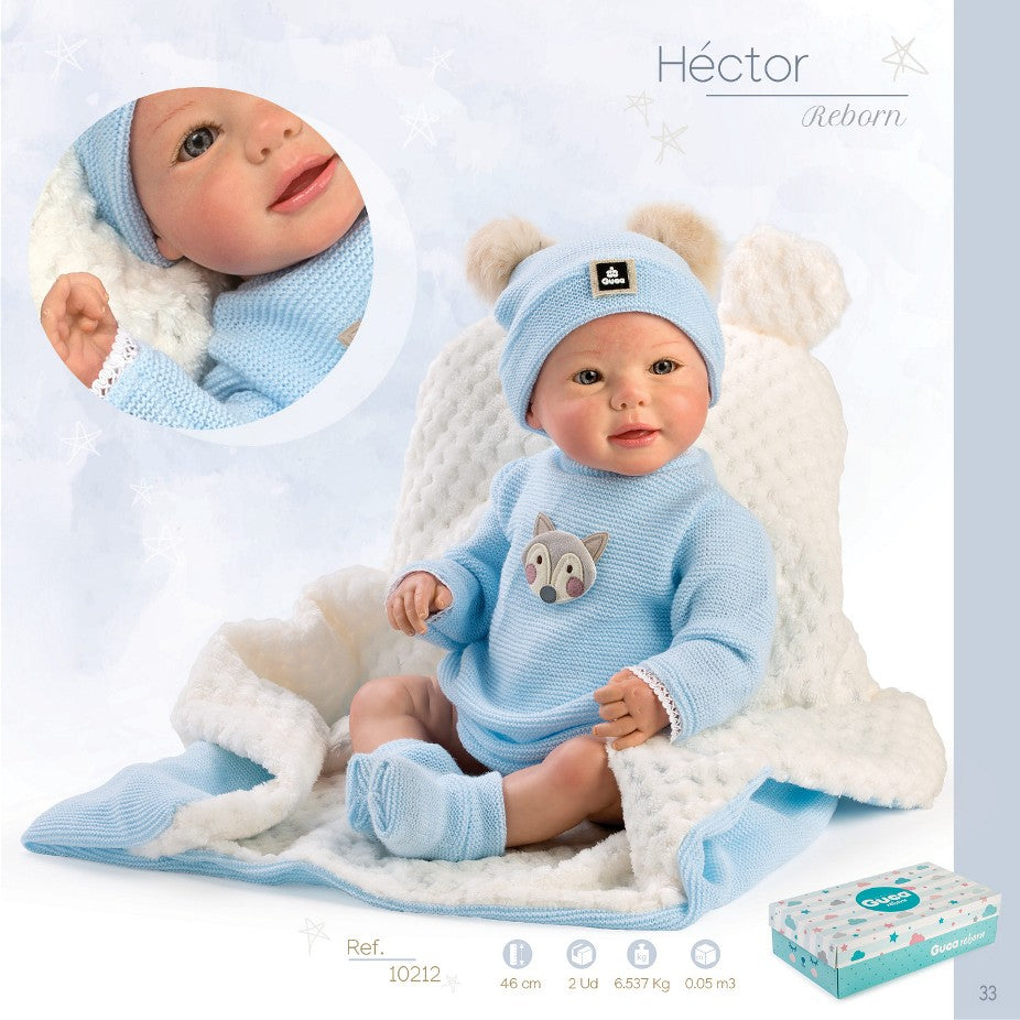 10212 Hector Reborn Baby 46cm