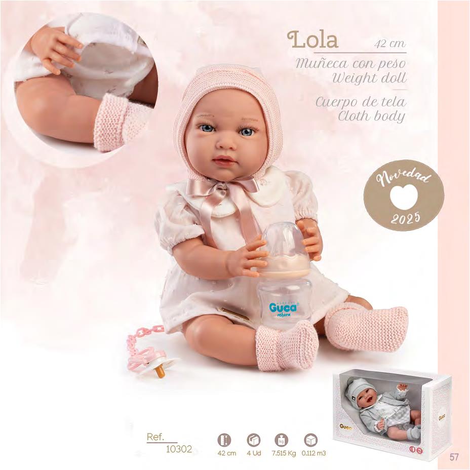 10302 Lola Newborn Baby Doll 42cm