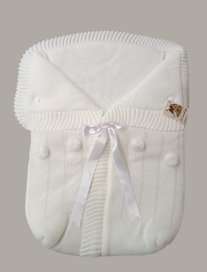 3187 Pink with Pink Pompom Sleeping Bag