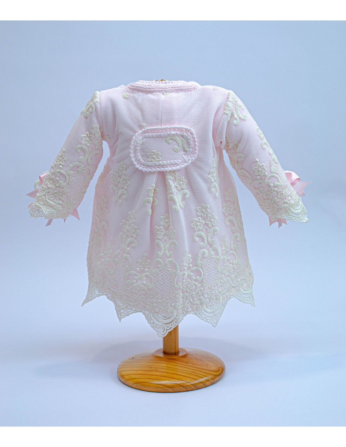 3009  Luxury  knitted Set, Bonnet, Coat & Shawl