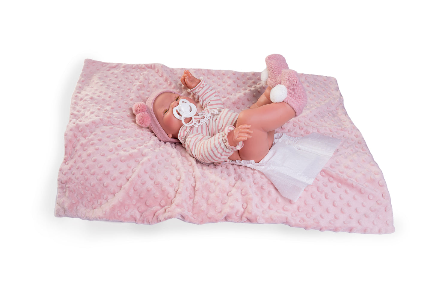 50160 Mia Baby, Pees when she takes her bottle