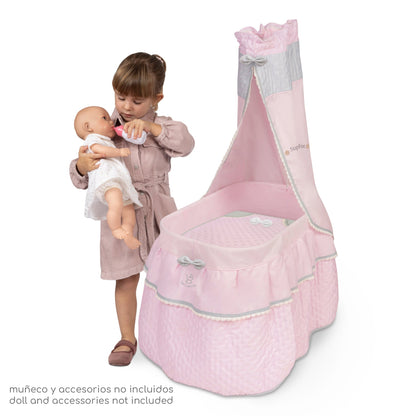 51075 Dolls Crib/Cradle with Canopy Sophie Collection