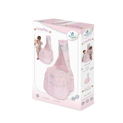 51075 Dolls Crib/Cradle with Canopy Sophie Collection