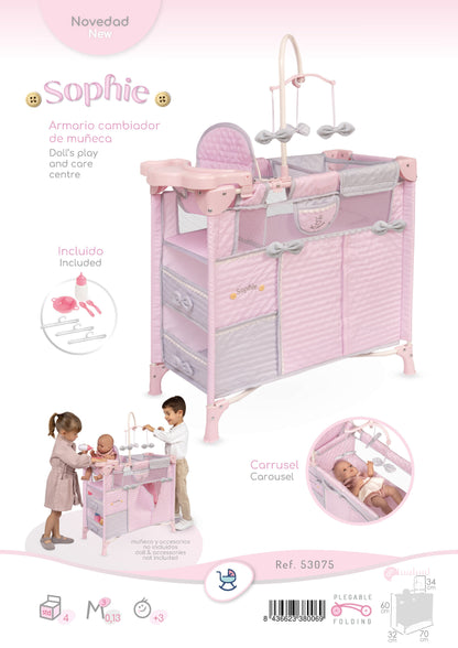 53075 Doll's Traval Station 9x1 Sophie Collection