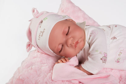 33048 Luna Newborn Soft Bodied Sleeping Baby Doll