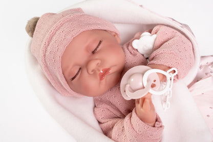 33018 Luna Newborn Soft Bodied Sleeping Baby Doll