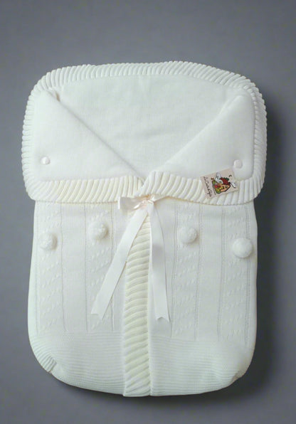 3187 Pink with Pink Pompom Sleeping Bag