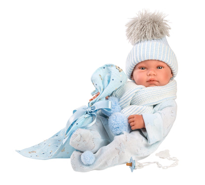 84337 Bambi Blue Newborn Baby Doll