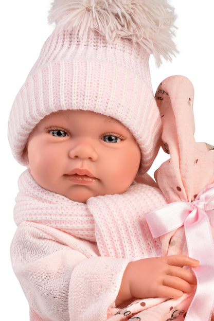 84338 Bambi Pink Newborn Baby Doll