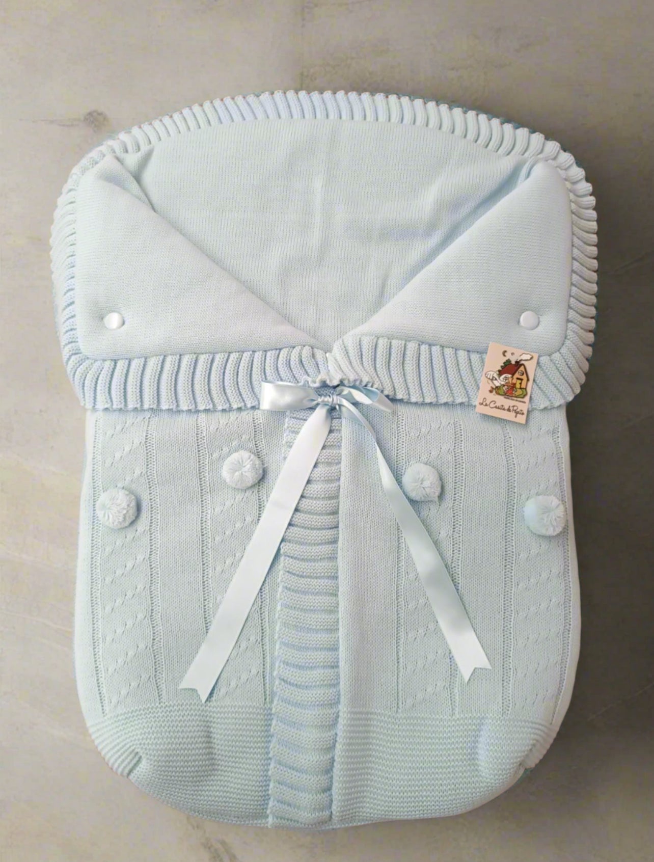 3187 Pink with Pink Pompom Sleeping Bag
