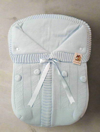3187 Pink with Pink Pompom Sleeping Bag