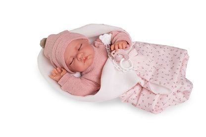 33018 Luna Newborn Soft Bodied Sleeping Baby Doll