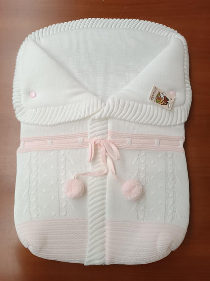 2985  Pink  Pompom Sleeping Bag