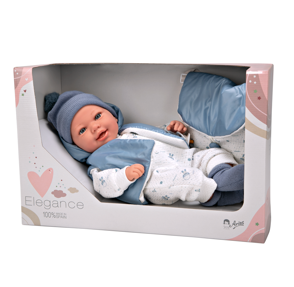65377 Adi Blue Elegance Doll  (WEIGHTED DOLL)