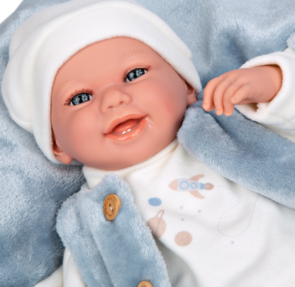 60810 Colin Blue Elegance Doll  (WEIGHTED DOLL)