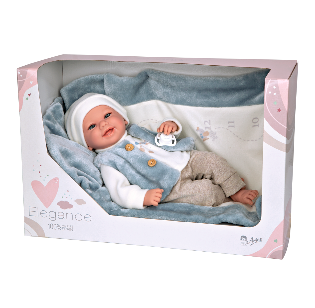 60810 Colin Blue Elegance Doll  (WEIGHTED DOLL)