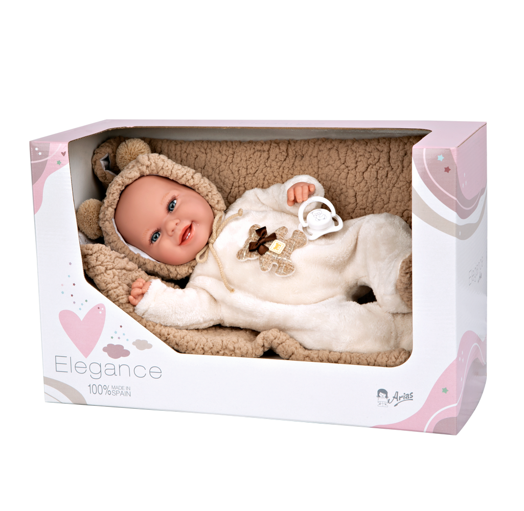 60828 Babyto Beige Elegance Doll (WEIGHTED DOLL)