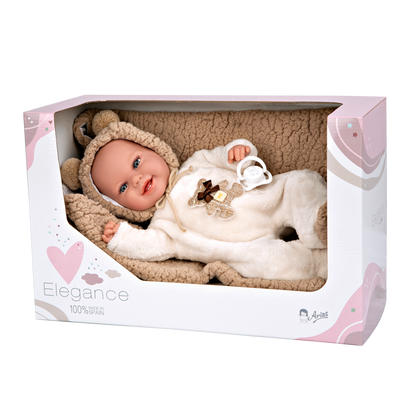 60828 Babyto Beige Elegance Doll (WEIGHTED DOLL)