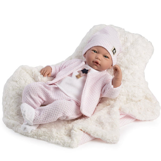 10219  Lucia Crying Newborn Baby Doll 46cm