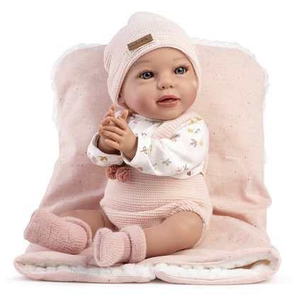 844 Sandra Newborn Baby Doll 38cm